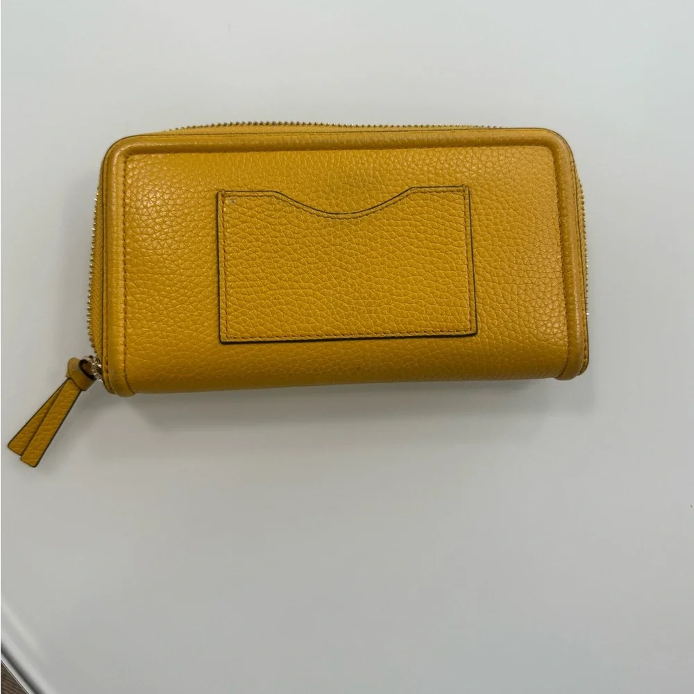 Tory Burch Mustard Yellow Wallet - Picture 2 of 14